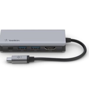 Belkin CONNECT 4-in-1 - Hub adaptador multipuertos - USB-C