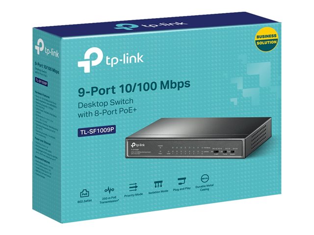 TP-Link TL-SF1009P - Conmutador - sin gestionar - Imagen 2
